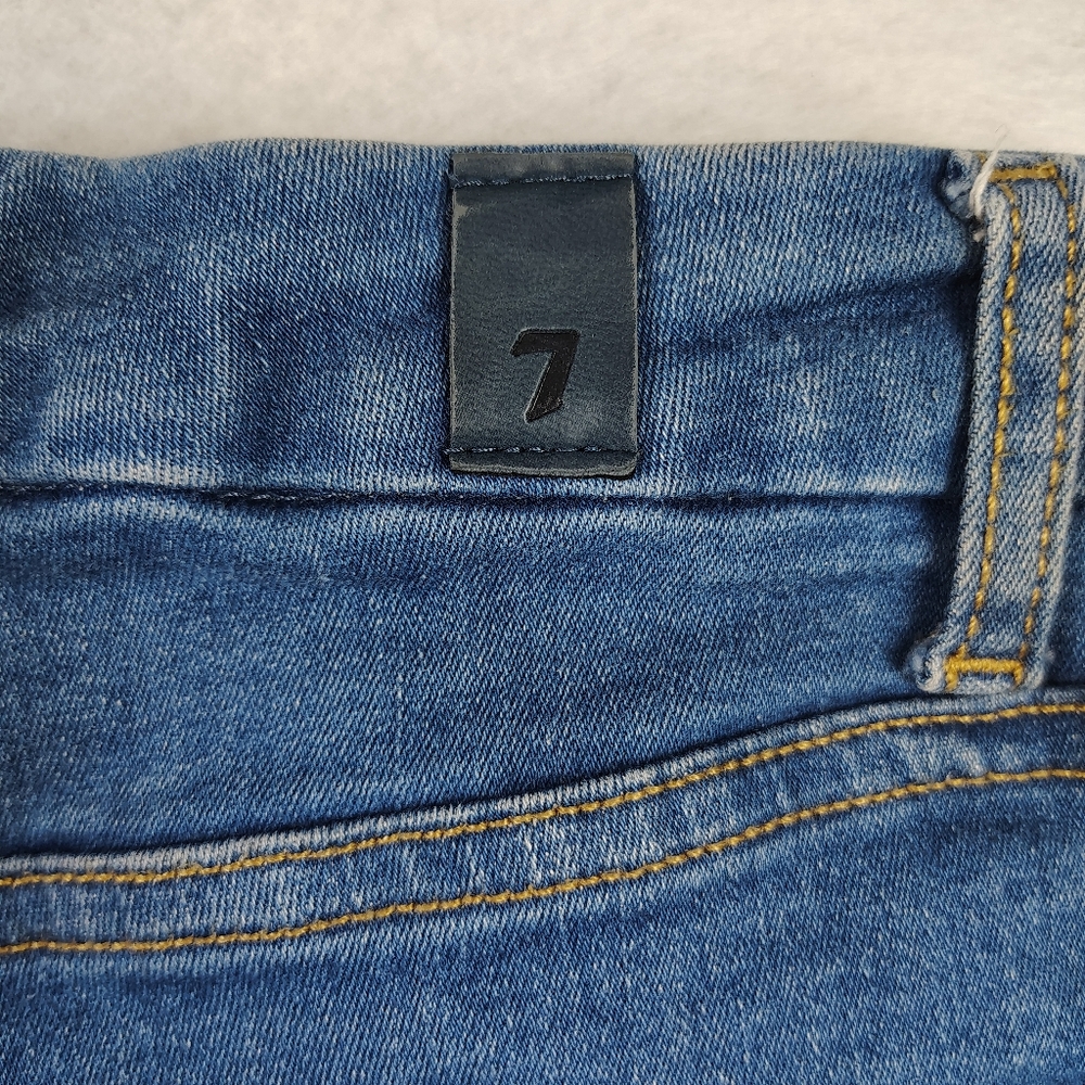 7 For All Mankind UHR Taylorless Skinny Boot Jeans Size 27 $148 - Picture 5 of 9